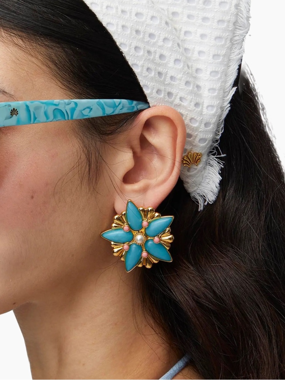**SOLD!** Lele Sadoughi Astra 14K-Gold-Plated Earrings NWT
